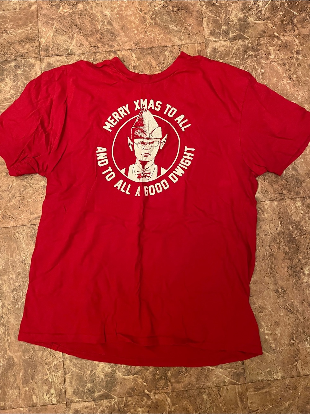 Men's Red Holiday Graphic Short Sleeve T-Shirt